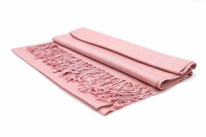 baby pink color scarf image 1