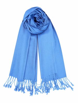 blue pashmina scarf