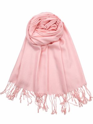 blush pink pashmina scarf