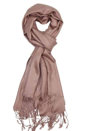 large lightweight solid color camel brown pashmina shawl wrap scarf - 28" width x 78" length with fringes