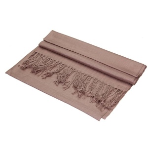 large lightweight solid color camel brown pashmina shawl wrap scarf - 28