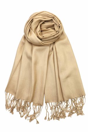 camel pashmina scarf