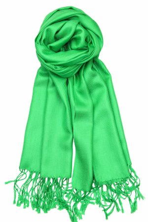 kelly green pashmina scarf