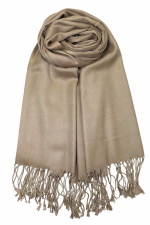 khaki pashmina shawl wrap scarf