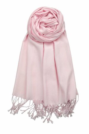 light pink pashmina scarf