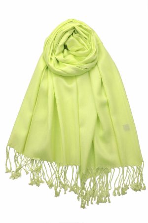 lime green pashmina scarf