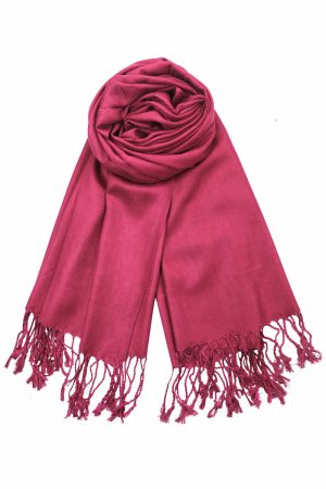 maroon pashmina scarf