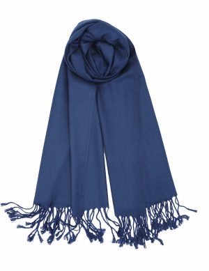 navy pashmina scarf