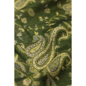 fabric with paisley vine floral pattern and textile texture background