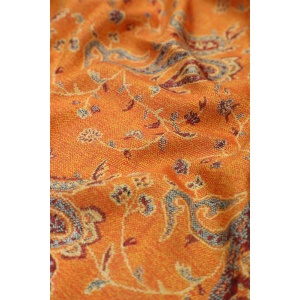 fabric with paisley vine floral pattern and textile texture background
