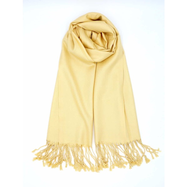 pale yellow pashmina scarf