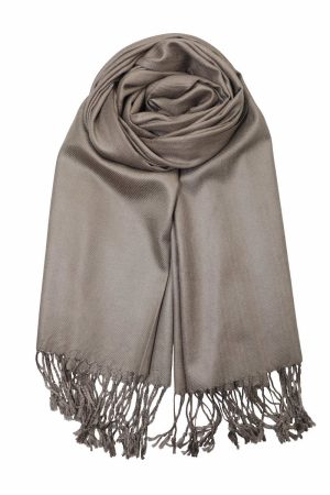 taupe pashmina scarf