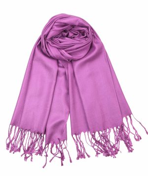 violet pashmina scarf
