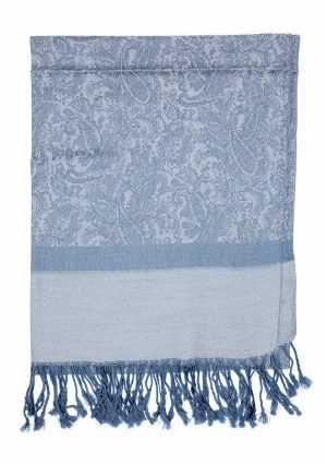 oxford grey jacquard pashmina scarf