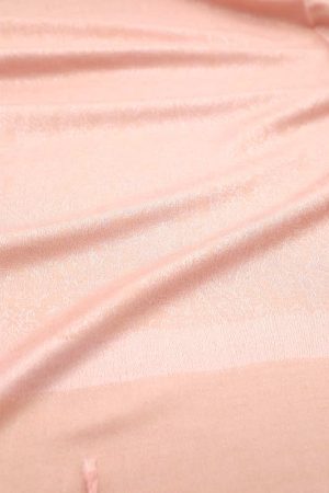 blush pink jacquard paisley pashmina scarf