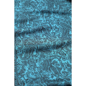 cyan blue jacquard pashmina