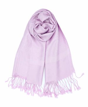 lavender jacquard paisley pashmina scarf