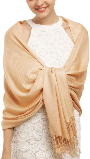 pashmina as bridesmaids shawl