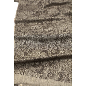 tan brown jacquard pashmina shawl fabric