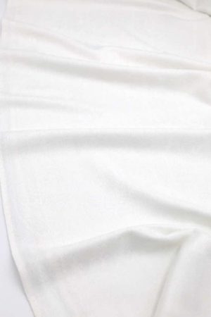 white jacquard pashmina shawl
