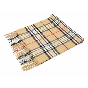 camel plaid cashmere scottish scarf