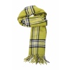 olive green cashmere feel plaid scarf 1