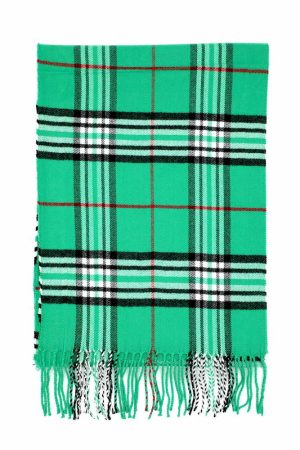 green plaid scarf