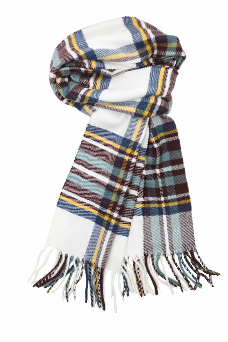 Tartan Wool and Cashmere Scarf