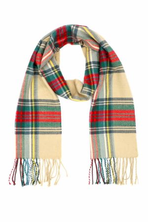 Stewart dress cashmere tartan scarf