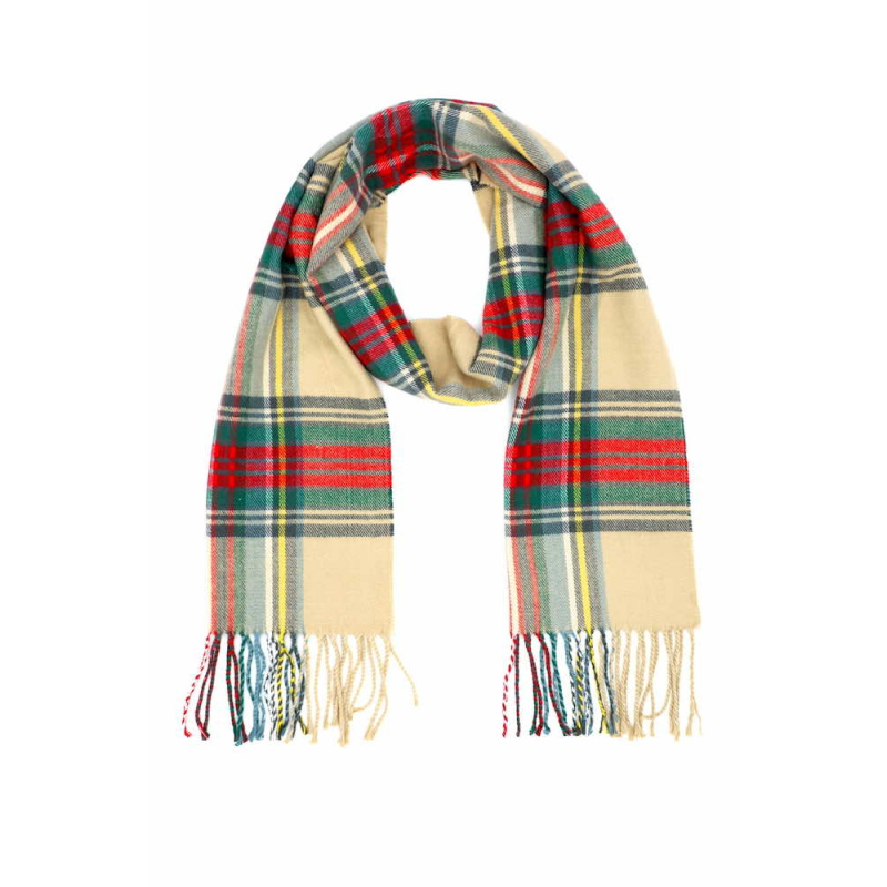 Stewart dress cashmere tartan scarf