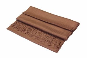cocoa brown pashmina scarf
