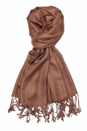 cocoa brown pashmina scarf