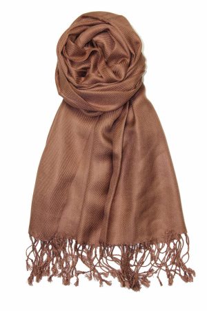 cocoa brown pashmina scarf