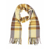 camel grey cashmere plaid scarf