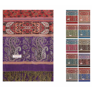 12 pack floral paisley pashmina shawl wrap m54