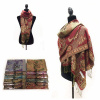12 pack indian metallic pashmina shawl scarf 058