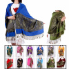12 pack paisley pashmina metallic scarf 070