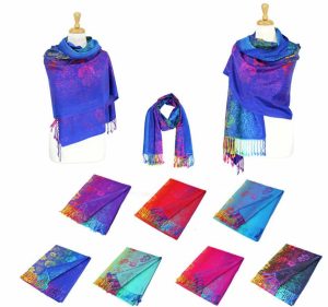 12 pack rainbow ombre pashmina shawl scarf 051