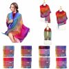 12 pack rainbow paisley pashmina shawl scarf 065