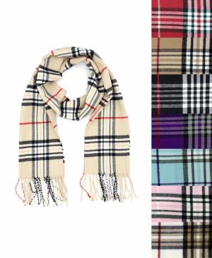 cashmere feel plaid scarf 07